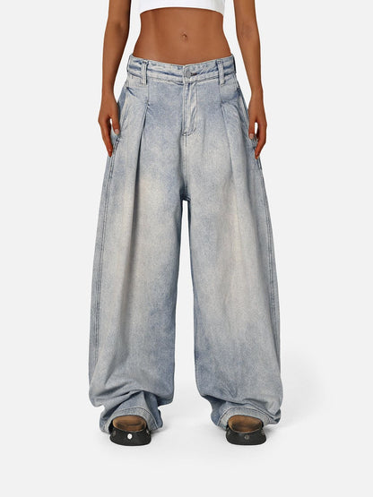 Baggy  Wrinkle Jeans